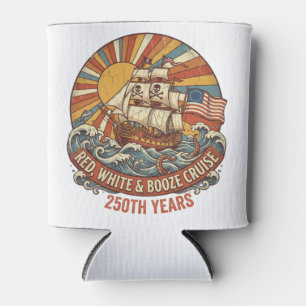 Red White & Booze Cruise 250th Years Can Cooler