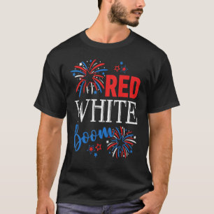 Red White & Boozy 4th Of July Party Drinking 4 T-Shirt
