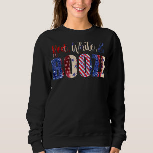 Red White & Boozy 4th Of July Party Funny Drinking Sweatshirt