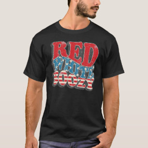 Red White Boozy America Retro 4th Of July 1 T-Shirt