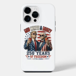 Red White Boozy Trump George Washington 250 iPhone 14 Pro Max Case