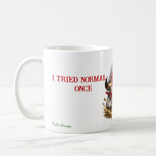 Red & White Bull  Coffee Mug