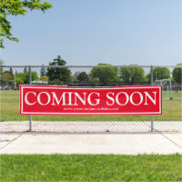 Red White Business Coming Soon Website Banner