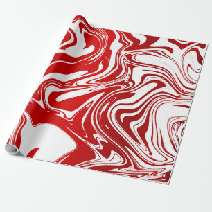 Red White Candy Cane Christmas Xmas Gift Wrap