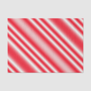 Red & White Candy-Cane Striped Tissue Paper