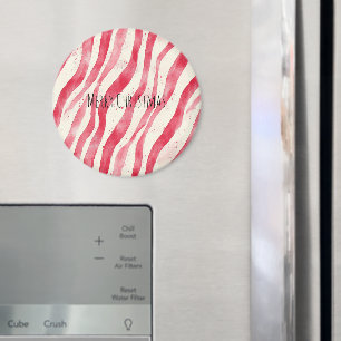 Red White Candy Canes Christmas Magnet