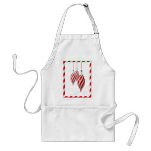 RED & WHITE CANDY STRIPES by SHARON SHARPE Standard Apron