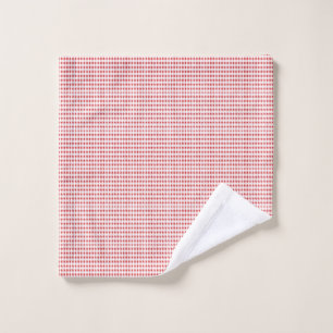 Red & White Checkered Wash Cloth