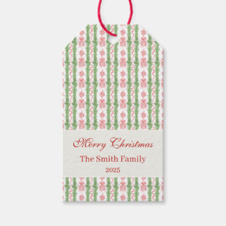 Red & White Chinoiserie Garland Grandmillennial Gift Tags