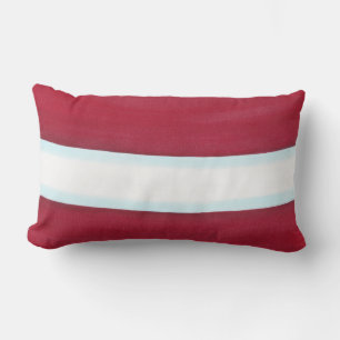 Red White Christmas Santa Waist Lumbar Pillow