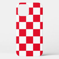 Red White Croatian Checkers Case-Mate iPhone Case