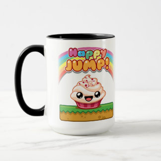 Red/White Cupcake - Happy Jump Mug