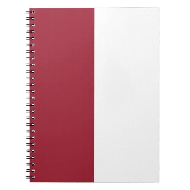 Red & White CUSTOM Notebook (Front)