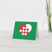 Red White Danish Heart