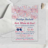 Red, White & Due | 4th Of July Baby Shower