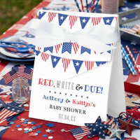 Red, White & Due! 4th Of July Baby Shower