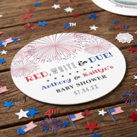 Red, White & Due! 4th Of July Baby Shower