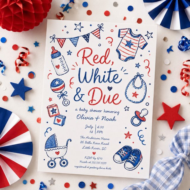 Red White & Due Invitation (Creator Uploaded)
