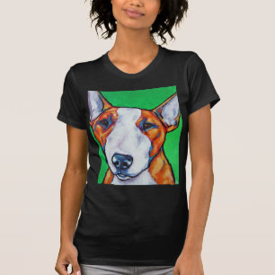 Red/white English Bull Terrier T-Shirt