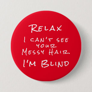 Red White Eye Doctor Joke Button