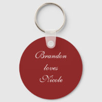 Red & White Fairy Tale Love Key Chain