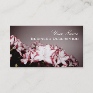 Red-White Flowers Business card