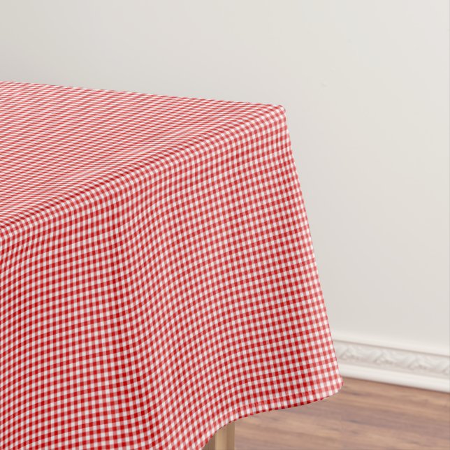 Red-White Gingham-52 x 70 COTTON TABLE CLOTH (In Situ)