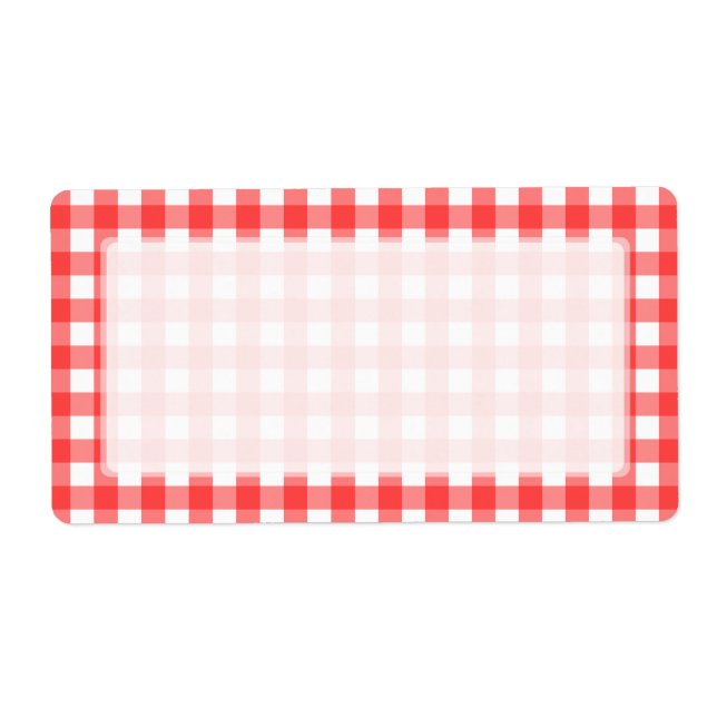 Red White Gingham Check Pattern (Front)