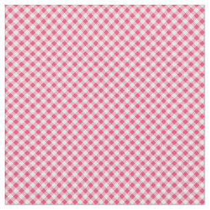 Red White Gingham Fabric