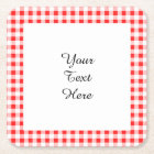Red White Gingham Pattern