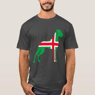 red white green Great Dane T-Shirt