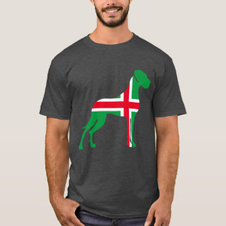 red white green Great Dane T-Shirt