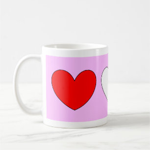 Red White Hearts Valentines Day 4Derek Coffee Mug