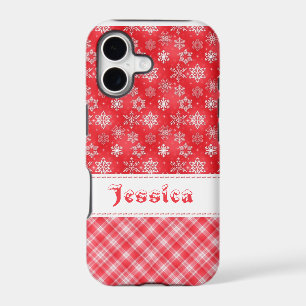 Red & White Holiday Snowflake iphone 5