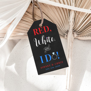 Red White & I Do Gift Tags