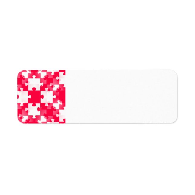 RED white jigsaw puzzle backgrounds wallpapers tem (Front)