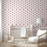 Red White Ladybug Nature Pattern