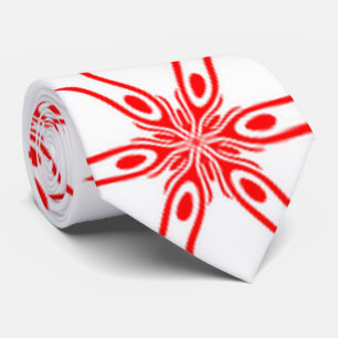red white pattern A 2-22 Tie