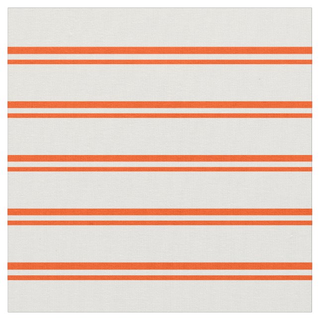 Red & White Pattern of Stripes Fabric (Close Up)