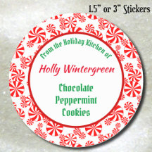 Red White Peppermint Candy Pattern Editable