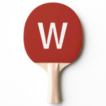 Red & white Personalised Ping Pong Ball