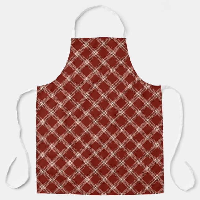 Red & White Plaid Apron (Front)