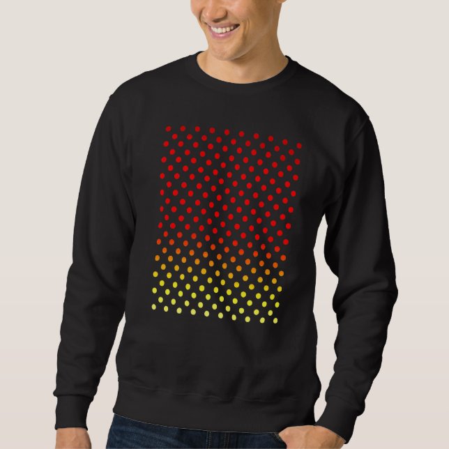 Red White Polka Dot Ladybird  Pattern Polka Dots Sweatshirt (Front)