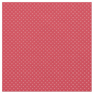 Red & White Polka Dotted Fabric