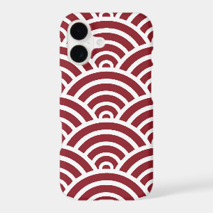 Red & White Scallop Pattern iPhone 7 Case