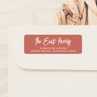 Red & White Script Calligraphy & Modern Typography