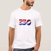 Red White Stripe Blue Stars America 250 Birthday