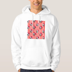 Red White Stripes Cute Hoodie