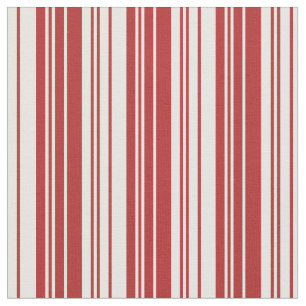 Red & White Stripes/Lines Pattern Fabric