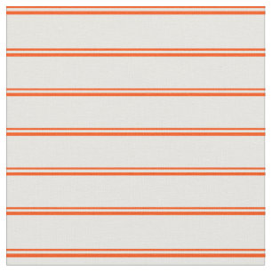 Red & White Stripes Pattern Fabric